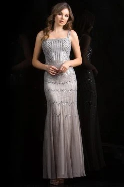 Formal Gowns Scala - 48842 Shimmering Sequin-Adorned Sheath Gown