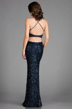 Formal Gowns Scala - 48912 Fully Sequined Sweetheart Sheath Dress