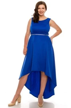 Shelby Nites - N281 Sleeveless Scoop Neck High Low Dress 18 Shelby Nites - N281 Sleeveless Scoop Neck High Low Dress