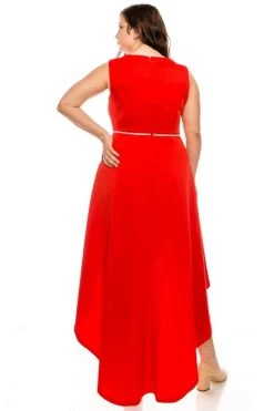 Shelby Nites - N281 Sleeveless Scoop Neck High Low Dress 23 Shelby Nites - N281 Sleeveless Scoop Neck High Low Dress