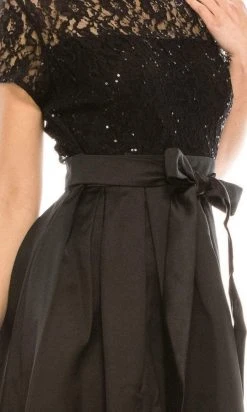 SLNY - 9119171 Short Sleeve Lace Tea Length 7 SLNY - 9119171 Short Sleeve Lace Tea Length