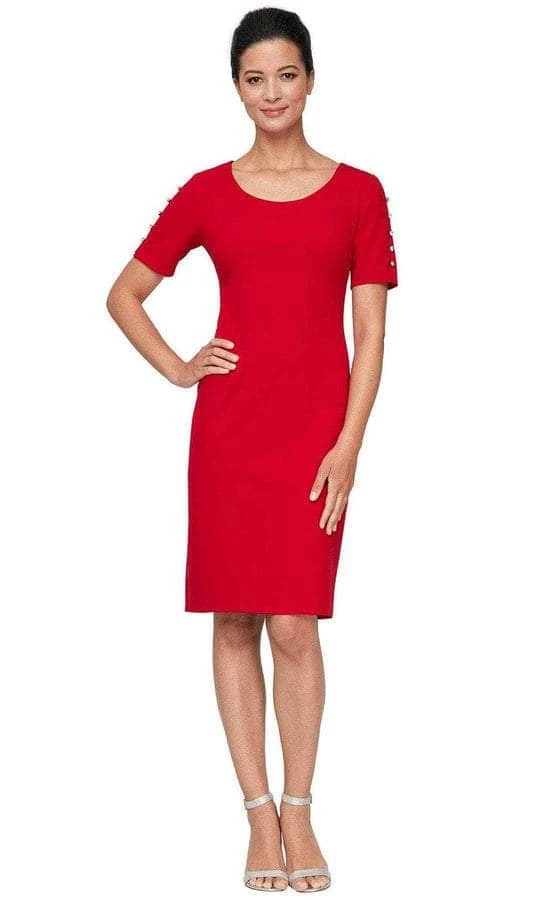 SLNY - Scoop Neck Knee-Length Casual Dress 9137181 - 2 Pc Cobalt In Size 12 And 14 Available Cocktail Dresses 3 SLNY - Scoop Neck Knee-Length Casual Dress 9137181 - 2 Pc Cobalt In Size 12 And 14 Available Cocktail Dresses