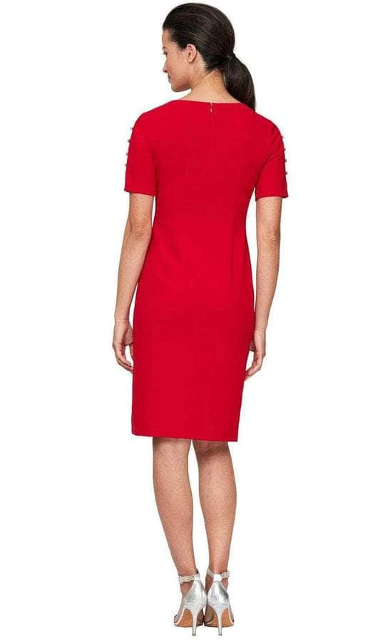 SLNY - Scoop Neck Knee-Length Casual Dress 9137181 - 2 Pc Cobalt In Size 12 And 14 Available Cocktail Dresses 4 SLNY - Scoop Neck Knee-Length Casual Dress 9137181 - 2 Pc Cobalt In Size 12 And 14 Available Cocktail Dresses