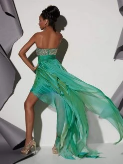 Formal Gowns Studio 17 - 12428 Strapless Jewel Ornate High Low Dress 7 Formal Gowns Studio 17 - 12428 Strapless Jewel Ornate High Low Dress