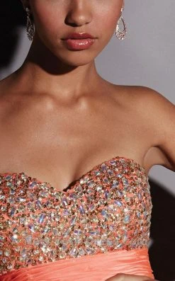 Formal Gowns Studio 17 - 12428 Strapless Jewel Ornate High Low Dress 8 Formal Gowns Studio 17 - 12428 Strapless Jewel Ornate High Low Dress