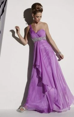 Studio 17 - 12442 One Shoulder Pleated Empire Dress Formal Gowns