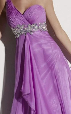 Studio 17 - 12442 One Shoulder Pleated Empire Dress Formal Gowns
