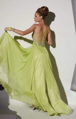 Studio 17 - 12442 One Shoulder Pleated Empire Dress Formal Gowns