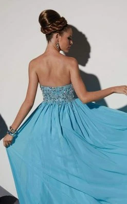 Studio 17 - 12452 Sparkling Strapless Sweetheart Chiffon Long Gown Formal Gowns