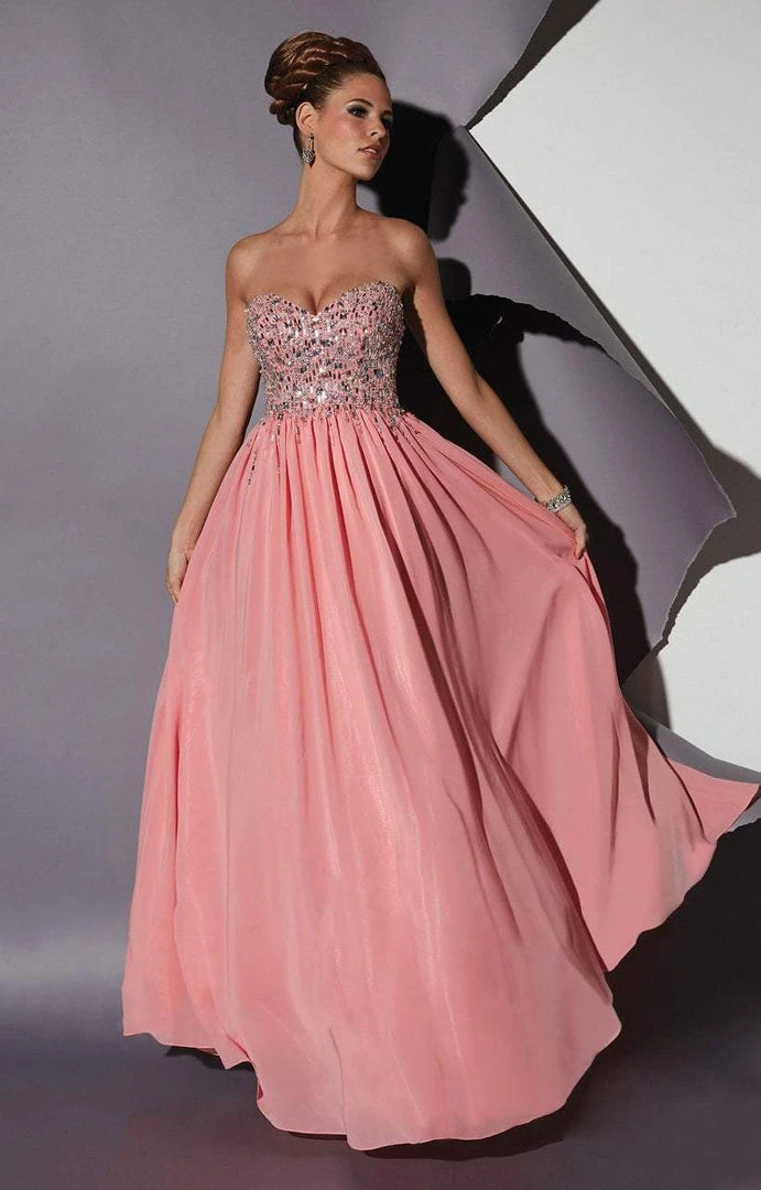 Studio 17 - 12452 Sparkling Strapless Sweetheart Chiffon Long Gown Formal Gowns 3 Studio 17 - 12452 Sparkling Strapless Sweetheart Chiffon Long Gown Formal Gowns