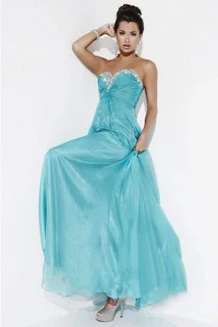 Studio 17 - 12492 Rhinestone Beaded Sweetheart Long Gown Formal Gowns