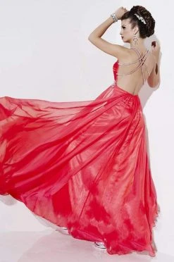 Studio 17 - 12500 Finely-Ruched Empire Iridescent Chiffon A-Line Gown 5 Studio 17 - 12500 Finely-Ruched Empire Iridescent Chiffon A-Line Gown