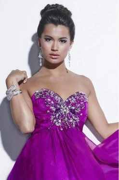 Studio 17 - 12508 Strapless Sparkling Sweetheart Empire Long Gown