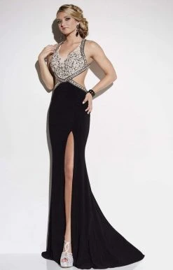 Studio 17 - 12541 Embellished V-Neck Sheath Dress Formal Gowns 9 Studio 17 - 12541 Embellished V-Neck Sheath Dress Formal Gowns