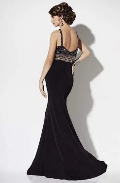 Studio 17 - 12566 Beaded Halter Trumpet Dress