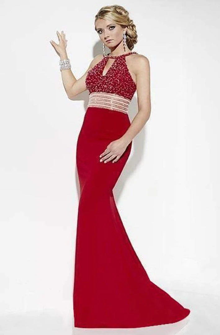 Studio 17 - 12566 Beaded Halter Trumpet Dress 3 Studio 17 - 12566 Beaded Halter Trumpet Dress