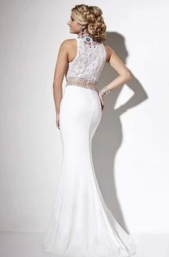 Studio 17 - 12577 Two Piece High Neck Trumpet Gown