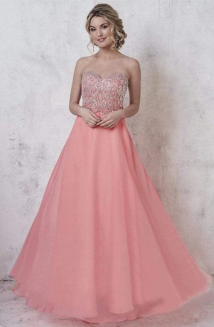 Studio 17 - 12578 Embellished Strapless Chiffon Gown 3 Studio 17 - 12578 Embellished Strapless Chiffon Gown