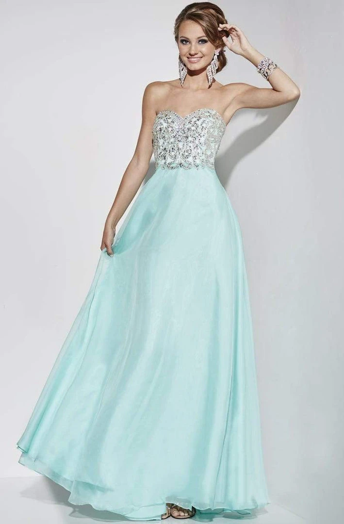 Studio 17 - 12578 Embellished Strapless Chiffon Gown 5 Studio 17 - 12578 Embellished Strapless Chiffon Gown