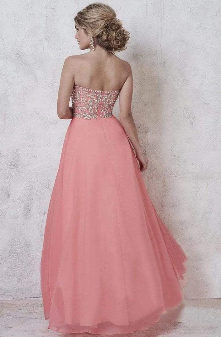 Studio 17 - 12578 Embellished Strapless Chiffon Gown 4 Studio 17 - 12578 Embellished Strapless Chiffon Gown