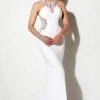 Studio 17 - 12624 Bejeweled Halter Neckline With Sheer Cutouts Trumpet Dress Formal Gowns 2 Studio 17 - 12624 Bejeweled Halter Neckline With Sheer Cutouts Trumpet Dress Formal Gowns