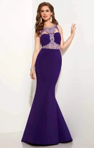 Formal Gowns Studio 17 - 12631 Dazzling Beaded Bateau Neck Jersey Trumpet Gown 3 Formal Gowns Studio 17 - 12631 Dazzling Beaded Bateau Neck Jersey Trumpet Gown