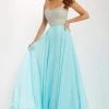 Formal Gowns Studio 17 - 12670 Rhinestone Accented Chiffon A-line Dress 1 Formal Gowns Studio 17 - 12670 Rhinestone Accented Chiffon A-line Dress
