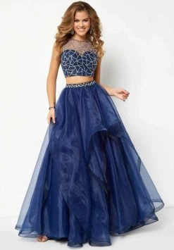 Formal Gowns Studio 17 - 12683 Embellished Two Piece Organza A-line Dress