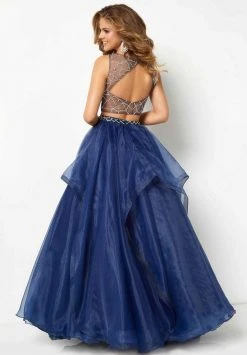Formal Gowns Studio 17 - 12683 Embellished Two Piece Organza A-line Dress