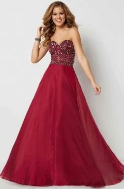 Studio 17 - 12688 Strapless Beaded Sweetheart Chiffon Dress