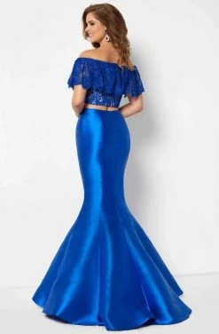 Studio 17 - 12690 Two Piece Lace Off-Shoulder Ruffle Mermaid Gown Formal Gowns