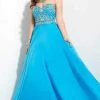 Formal Gowns Studio 17 - Strapless Low Open Back Embellished Gown 12610 - 1 Pc Turquoise In Size 12 Available 1 Formal Gowns Studio 17 - Strapless Low Open Back Embellished Gown 12610 - 1 Pc Turquoise In Size 12 Available