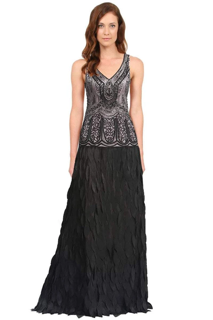 Sue Wong - Beaded Art Deco Chiffon Gown N5244 Formal Gowns 5 Sue Wong - Beaded Art Deco Chiffon Gown N5244 Formal Gowns
