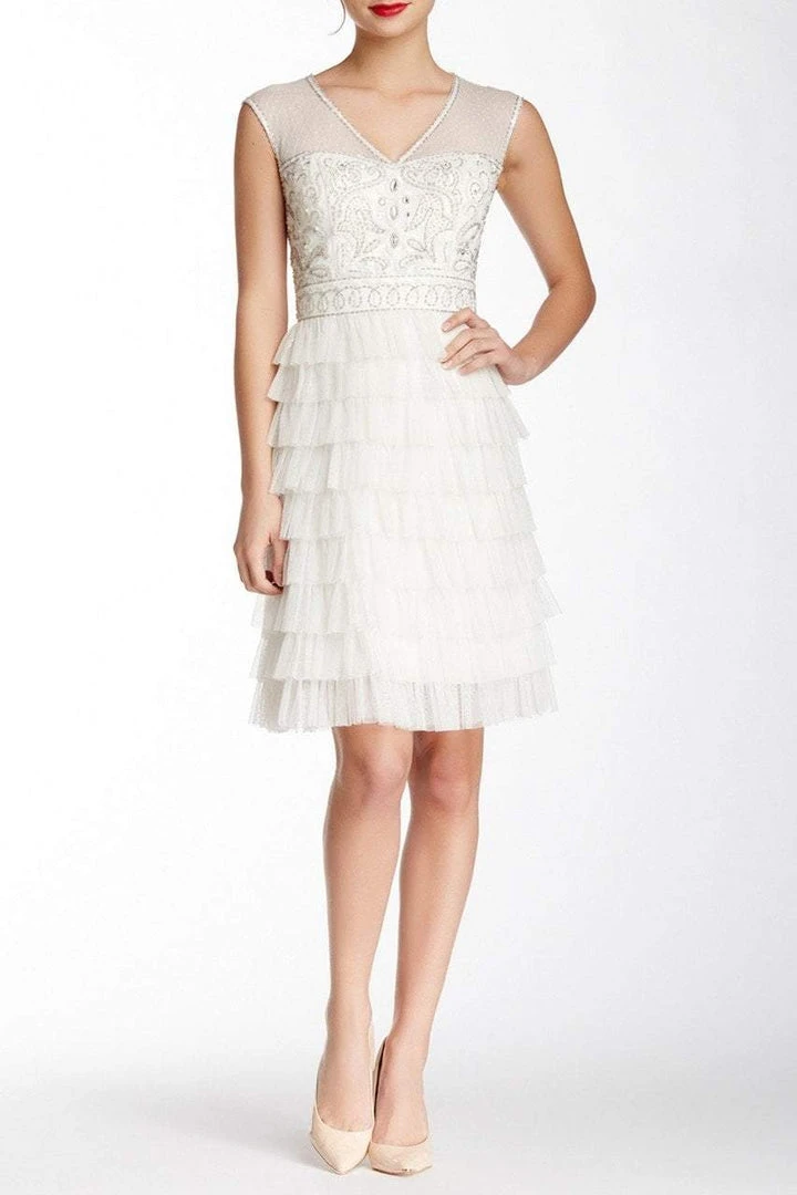 Sue Wong - Beaded Layered Ruffle Short Dress W4230S 3 Sue Wong - Beaded Layered Ruffle Short Dress W4230S