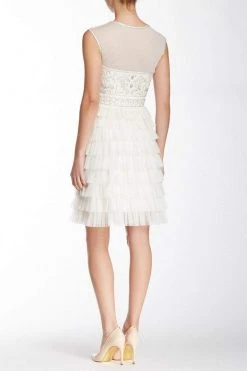 Sue Wong - Beaded Layered Ruffle Short Dress W4230S 6 Sue Wong - Beaded Layered Ruffle Short Dress W4230S