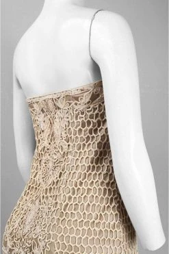 Sue Wong - C3307 Strapless Embroidered Cocktail Dress