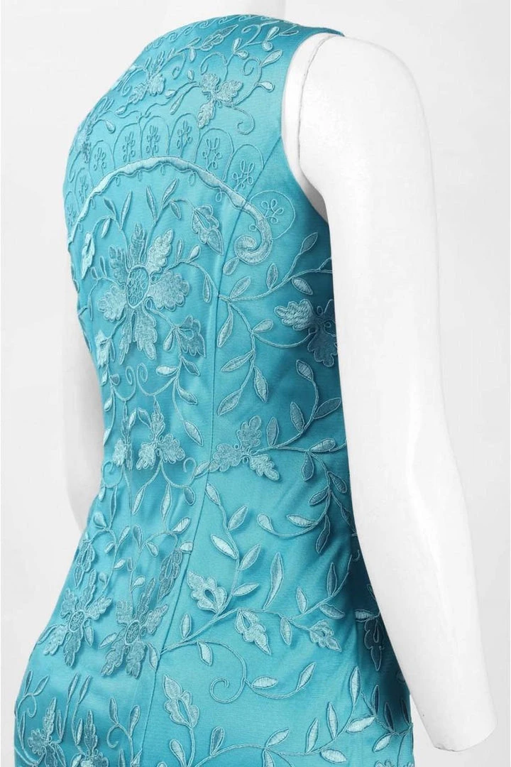 Cocktail Dresses Sue Wong - Floral Embroidered Bateau Neck Dress N5215 4 Cocktail Dresses Sue Wong - Floral Embroidered Bateau Neck Dress N5215