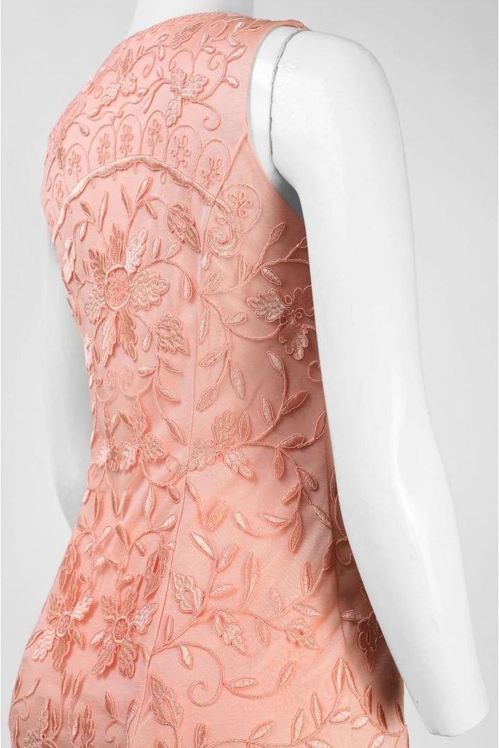 Cocktail Dresses Sue Wong - Floral Embroidered Bateau Neck Dress N5215 6 Cocktail Dresses Sue Wong - Floral Embroidered Bateau Neck Dress N5215