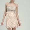 Sue Wong - N1170 Beaded Sheer Petal Sheath Cocktail Dress 2 Sue Wong - N1170 Beaded Sheer Petal Sheath Cocktail Dress