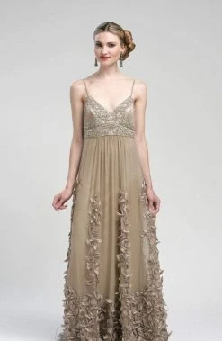 Sue Wong - N1452 Spaghetti Straps Embellished Empire Gown Formal Gowns
