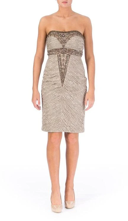 Cocktail Dresses Sue Wong - N2424 Embellished Floral Lace Sheath Dress 3 Cocktail Dresses Sue Wong - N2424 Embellished Floral Lace Sheath Dress