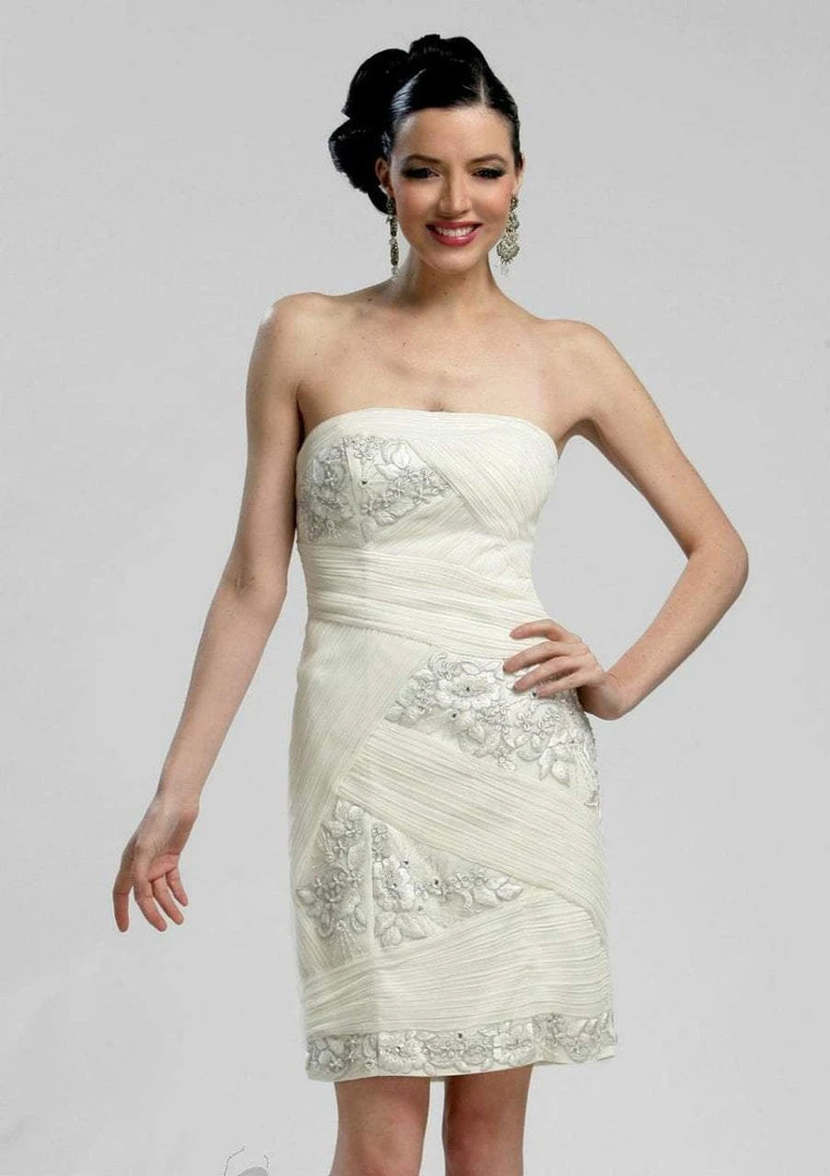 Sue Wong - N3206 Strapless Straight Neck Fitted Dress 3 Sue Wong - N3206 Strapless Straight Neck Fitted Dress