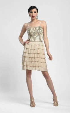 Sue Wong - N4100 Sleeveless Tiered Ruffle Cocktail Dress Cocktail Dresses