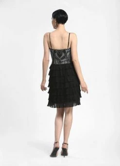 Sue Wong - N4100 Sleeveless Tiered Ruffle Cocktail Dress Cocktail Dresses