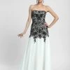 Sue Wong - N4134 Strapless Lace Overlay A-line Gown