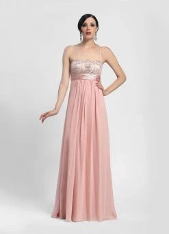 Sue Wong - N4170 Spaghetti Straps Embellished A-line Gown
