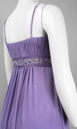 Sue Wong - N4219 Beaded A-line Dress - 1 Pc Periwinkle In Size 2 Available Formal Gowns