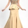 Formal Gowns Sue Wong - Ornate Peplum Satin Gown W5206 2 Formal Gowns Sue Wong - Ornate Peplum Satin Gown W5206