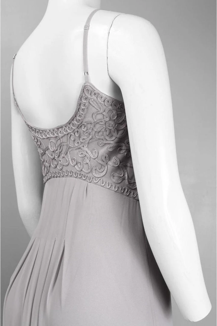 Sue Wong - Ribbon Chiffon A-Line Dress C4237 Formal Gowns 5 Sue Wong - Ribbon Chiffon A-Line Dress C4237 Formal Gowns