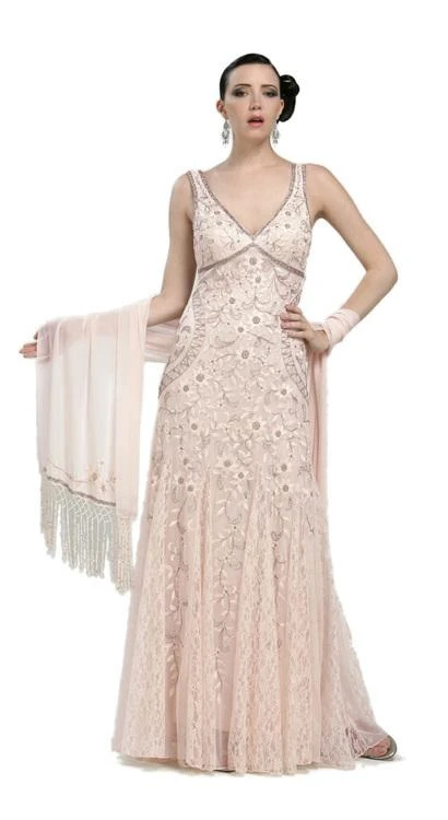 Sue Wong Sleeveless Embellished Long Dress N1118 - 1 Pc Ivory In Size 6 Available 5 Sue Wong Sleeveless Embellished Long Dress N1118 - 1 Pc Ivory In Size 6 Available